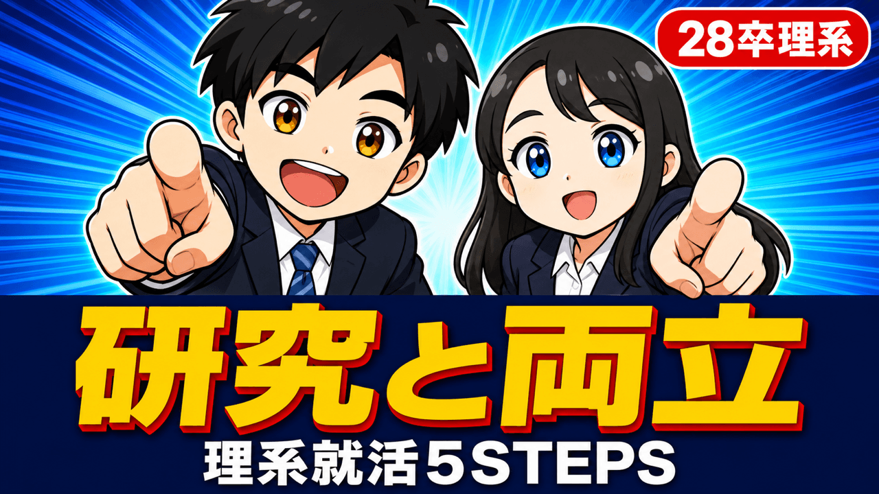 【28卒理系】就活の進め方完全ロードマップ|研究と両立する5ステップ+使うべきサービス5選